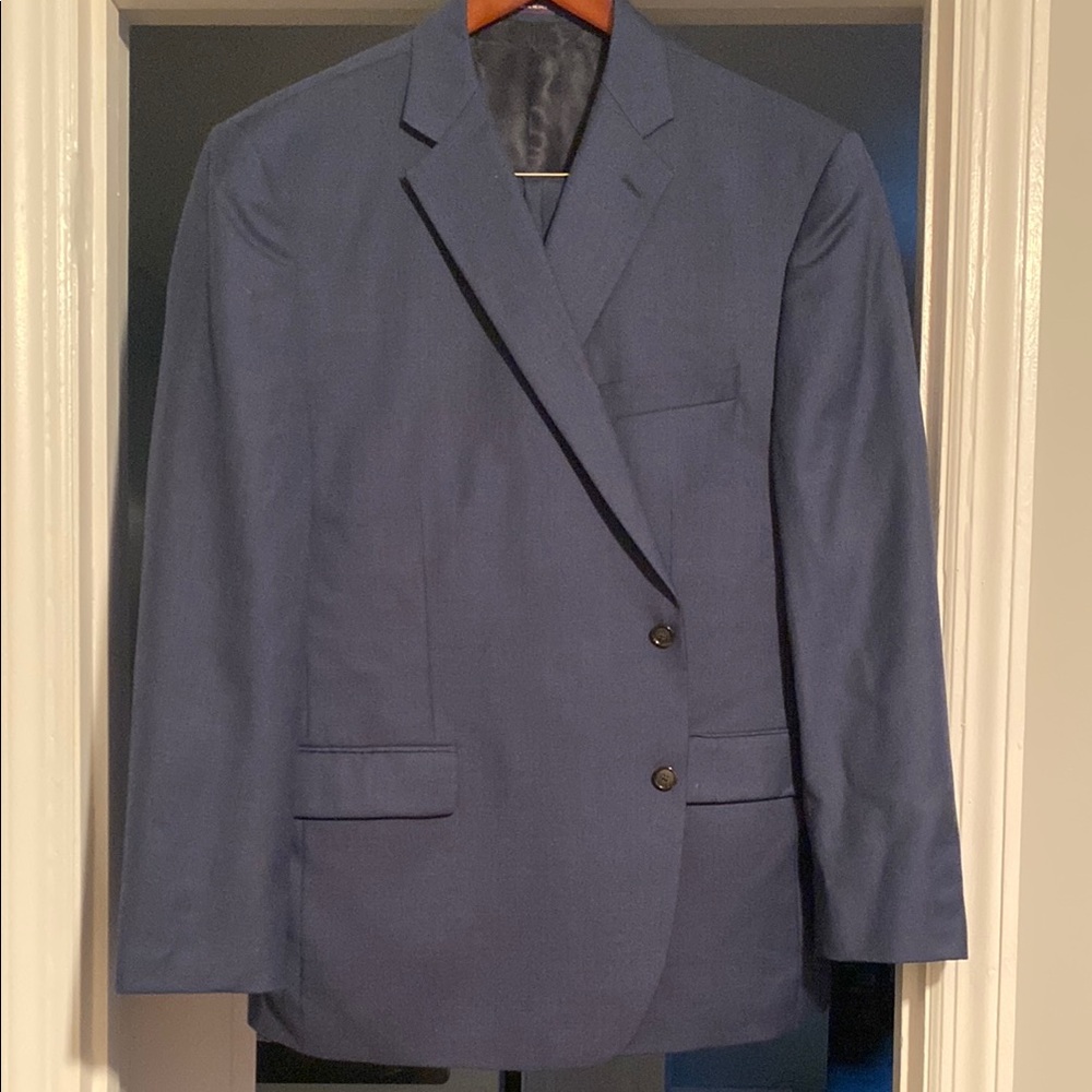 Men's Blue Full Suit with Blazer & Panta